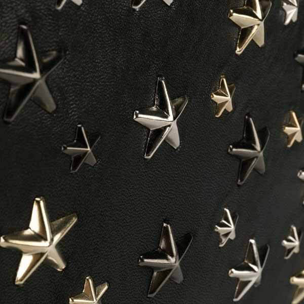 【ジミーチュウ】SOFIA S LTR 星柄 スモールトートコピー 黒